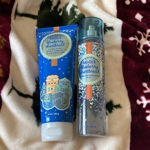 Bath and Body works Santa’s blueberry shortbread lotion and perfume!